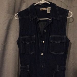 Cute denim sleeveless dress